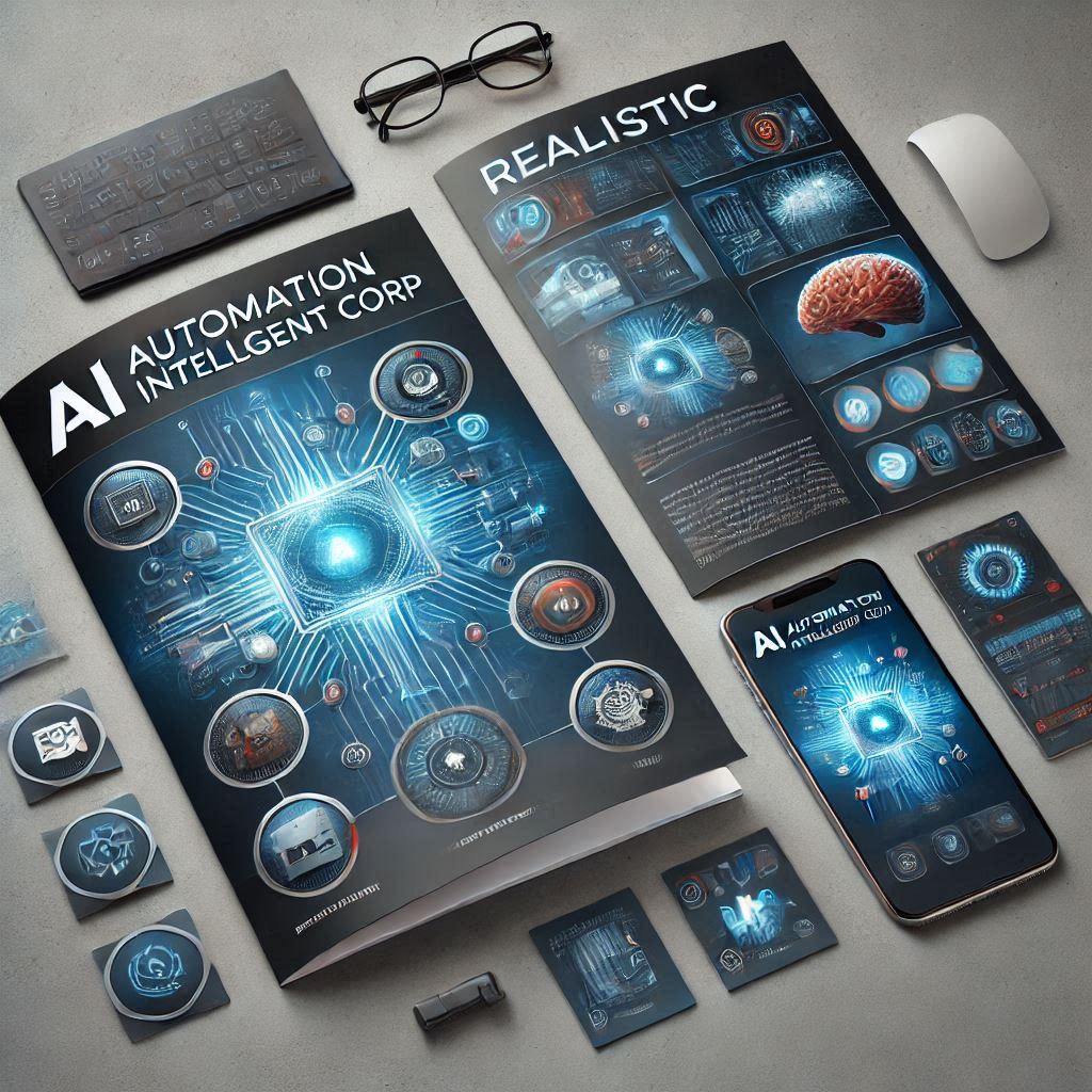 realistic brochure for AI Automation Intelligent Corp